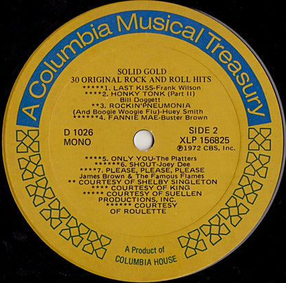 Various - Solid Gold / 30 Original Rock And Roll Hits | Near Mint (NM) Very Good Plus (VG+) - ROCK / USED *NEAR MINT*