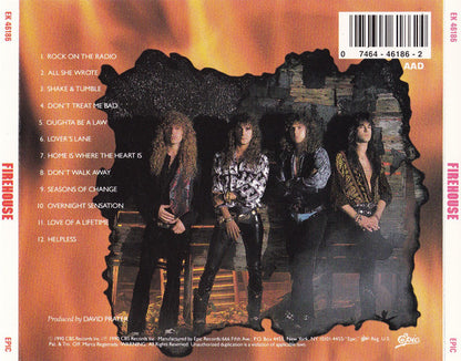 FireHouse (CD) | Near Mint (NM) Near Mint (NM or M-) - ROCK / USED *NEAR MINT*