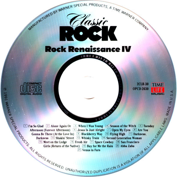 Various - Classic Rock - Rock Renaissance IV *CD* | Near Mint (NM) Near Mint (NM) - ROCK / USED *NEAR MINT*