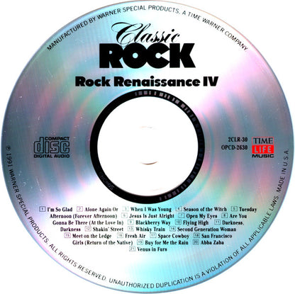 Various - Classic Rock - Rock Renaissance IV *CD* | Near Mint (NM) Near Mint (NM) - ROCK / USED *NEAR MINT*