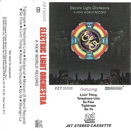 Electric Light Orchestra - A New World Record *CASSETTE* | Near Mint (NM) Near Mint (NM) - ROCK / USED *NEAR MINT*