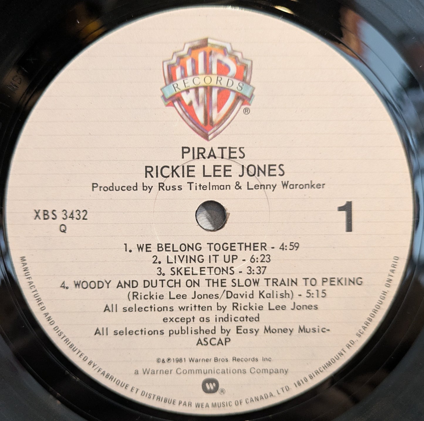 Pirates (VINYL) | Near Mint (NM) Very Good Plus (VG+) - ROCK / USED *NEAR MINT*