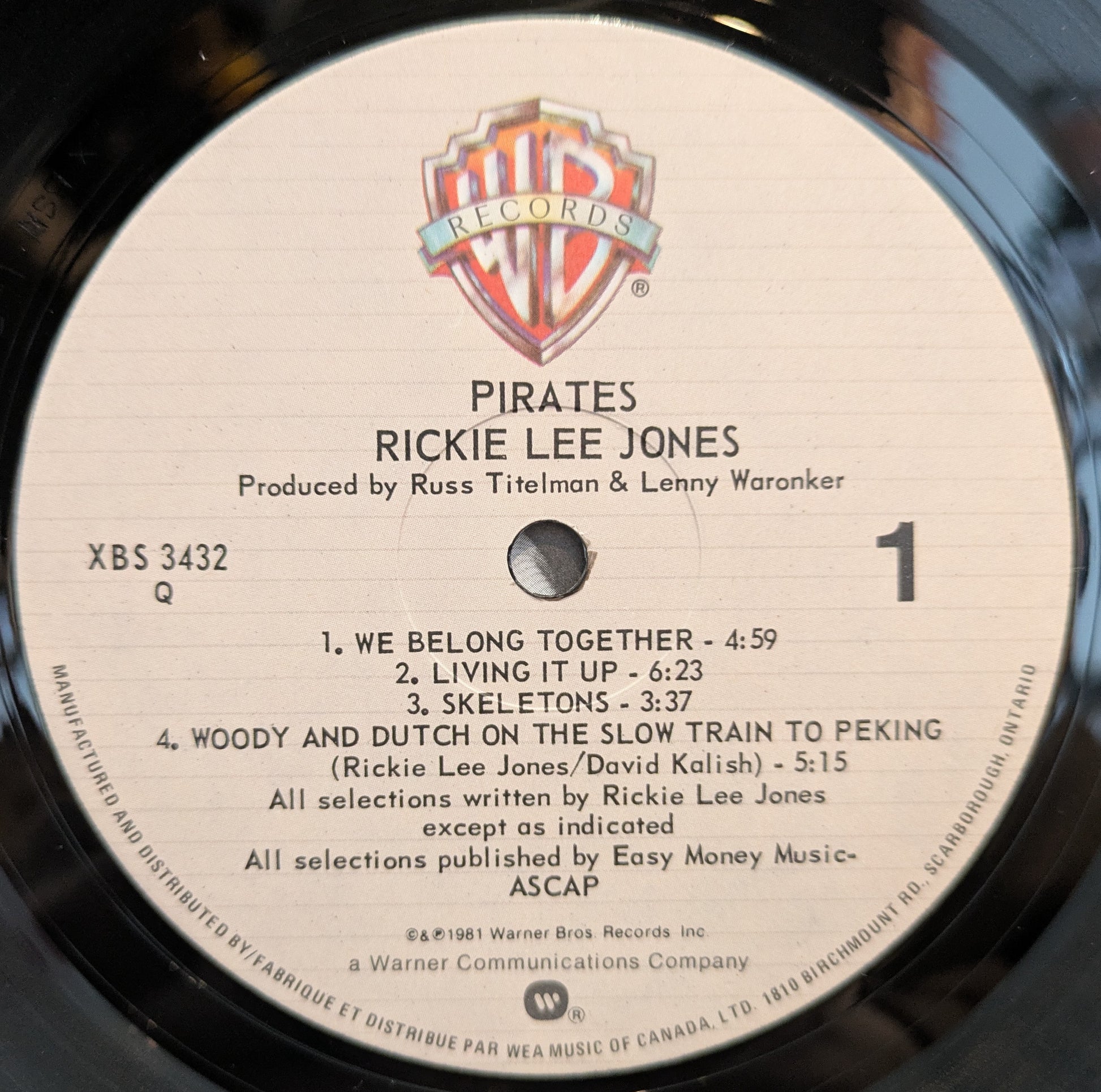 Pirates (VINYL) | Near Mint (NM) Very Good Plus (VG+) - ROCK / USED *NEAR MINT*