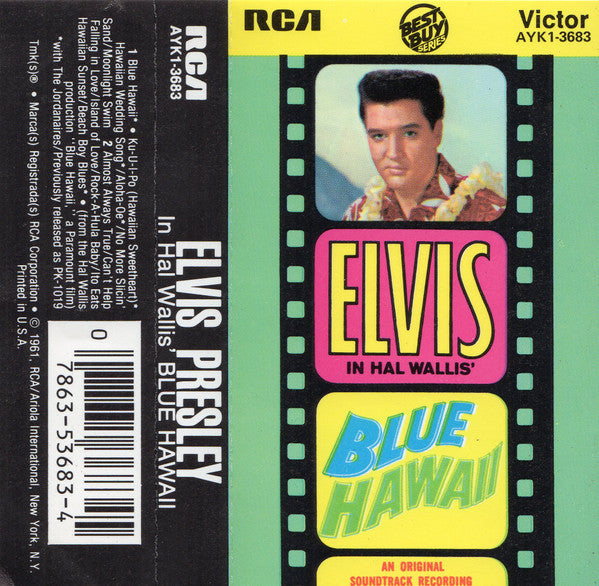 Elvis Presley - Blue Hawaii *CASSETTE* | Near Mint (NM) Near Mint (NM) - ROCK / USED *NEAR MINT*