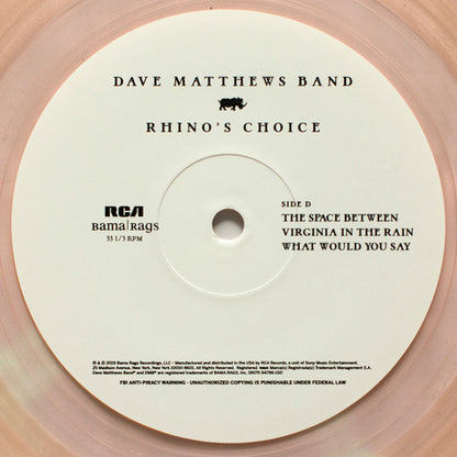 Dave Matthews Band - Rhino's Choice *TARGET/ROSE COLOR* | Near Mint (NM) Near Mint (NM) - ALT/INDIE / USED *NEAR MINT*