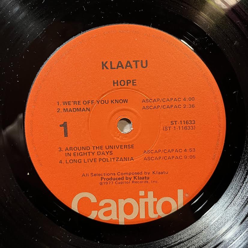 Hope (VINYL) | Near Mint (NM) Near Mint (NM) - ROCK / USED *NEAR MINT*