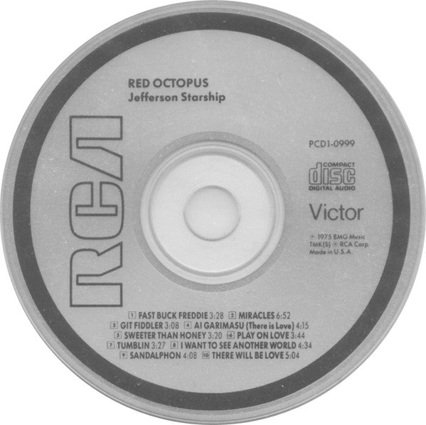 Jefferson Starship - Red Octopus (CD) | Near Mint (NM) Excellent (EX) - ROCK / USED *NEAR MINT*