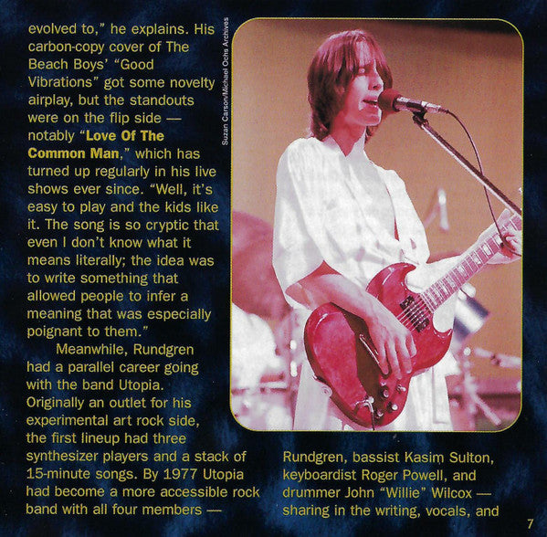 The Very Best Of Todd Rundgren (CD) | Near Mint (NM) Excellent (EX) - ROCK / USED *NEAR MINT*