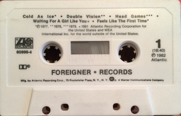 Foreigner - Records *CASSETTE* | Near Mint (NM) Near Mint (NM) - ROCK / USED *NEAR MINT*