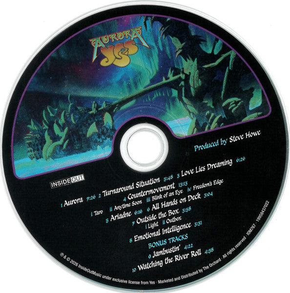 Yes - Aurora (CD Inside Out Music ‎– IOM767, Inside Out Music ‎– 19958437022) | USED Near Mint (NM) Excellent+ (EX+) - ROCK / USED *NEAR MINT*