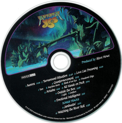 Yes - Aurora (CD Inside Out Music ‎– IOM767, Inside Out Music ‎– 19958437022) | USED Near Mint (NM) Excellent+ (EX+) - ROCK / USED *NEAR MINT*