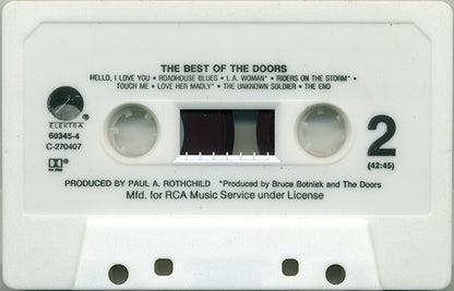 The Doors - The Best Of The Doors *REMASTERED/CASSETTE* | Near Mint (NM) Near Mint (NM) - ROCK / USED *NEAR MINT*