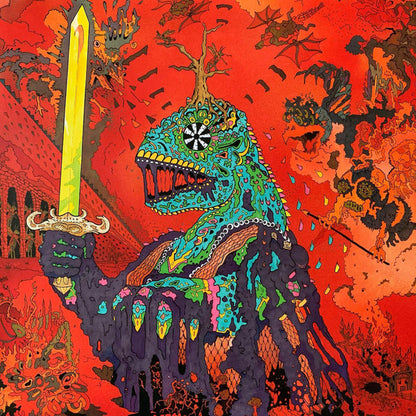 King Gizzard And The Lizard Wizard - 12 Bar Bruise (PINK PURPLE CLEAR SPLATTER VINYL LP) | USED - ROCK / USED *NEAR MINT*