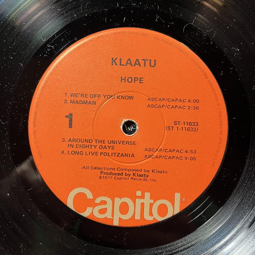 Hope (VINYL) | Near Mint (NM) Near Mint (NM) - ROCK / USED *NEAR MINT*
