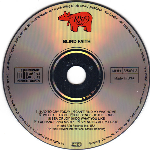 Blind Faith (CD) | Near Mint (NM) Near Mint (NM) - ROCK / USED *NEAR MINT*