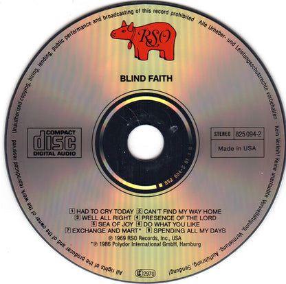 Blind Faith (CD) | Near Mint (NM) Near Mint (NM) - ROCK / USED *NEAR MINT*