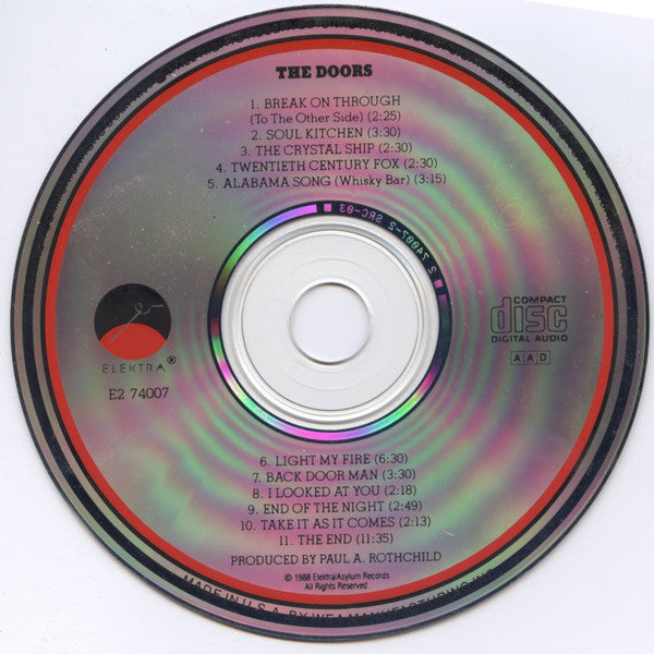 The Doors - The Doors (CD Elektra ‎– E2 74007) | USED Near Mint (NM) Near Mint (NM) - ROCK / USED *NEAR MINT*