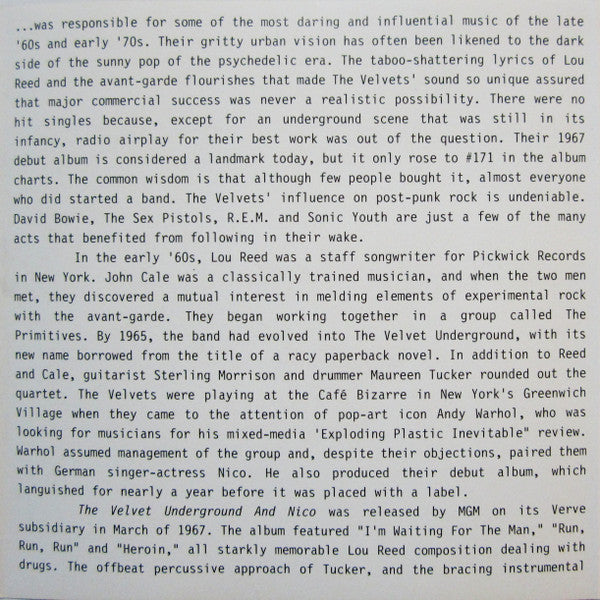 The Best Of The Velvet Underground (CD) | Near Mint (NM) Near Mint (NM) - ROCK / USED *NEAR MINT*