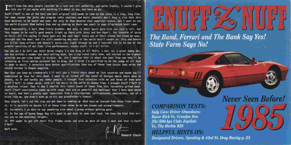 1985 (CD) | Near Mint (NM or M-) Near Mint (NM or M-) - ROCK / USED *NEAR MINT*