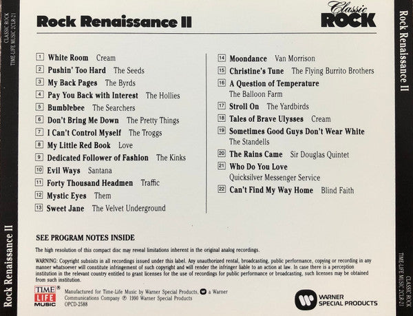 Various - Classic Rock - Rock Renaissance II *CD* | Near Mint (NM) Near Mint (NM) - ROCK / USED *NEAR MINT*