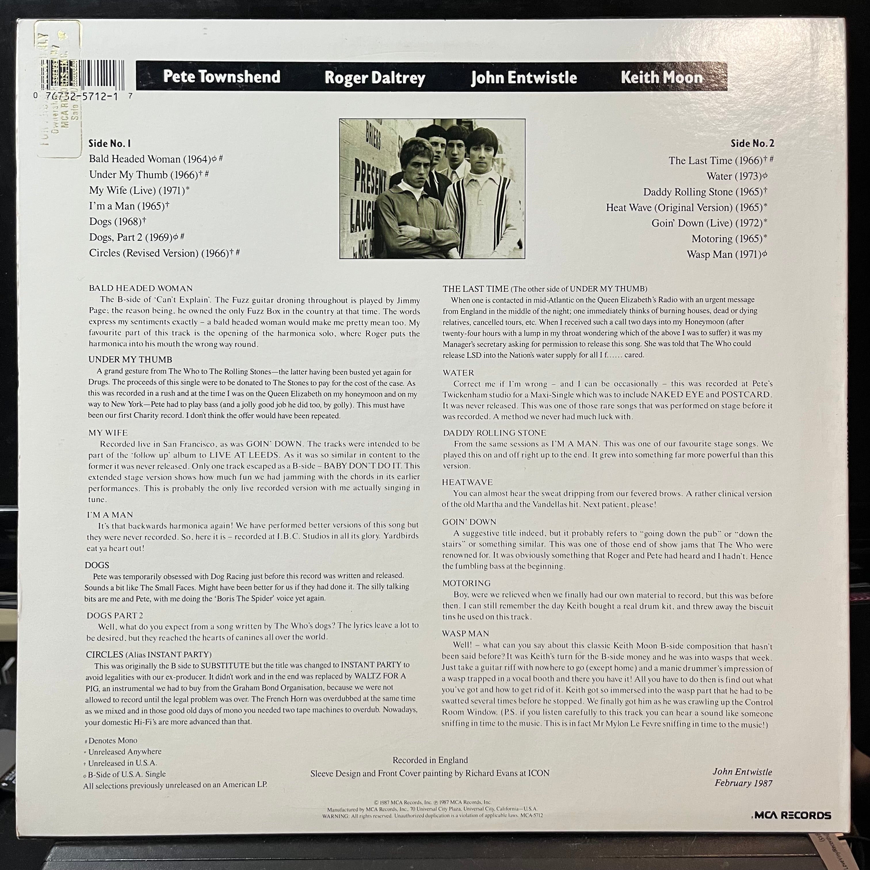 The Who - Two's Missing (VINYL LP) | USED Near Mint (NM or M