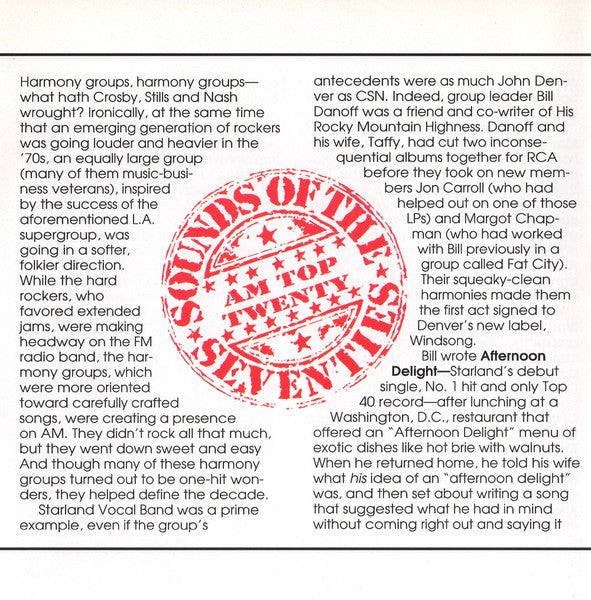 Sounds Of The Seventies - AM Top Twenty (CD) | Near Mint (NM) Near Mint (NM) - ROCK / USED *NEAR MINT*