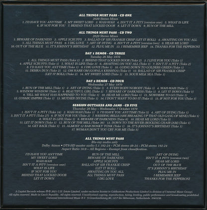 All Things Must Pass (50th Anniversary) (CD BOX SET) | Near Mint (NM) Near Mint (NM) - ROCK / USED *NEAR MINT*