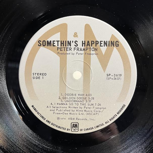 Somethin's Happening (VINYL) | Near Mint (NM) Very Good Plus (VG+) - ROCK / USED *NEAR MINT*