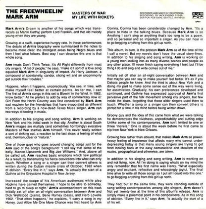 The Freewheelin' Mark Arm (7" VINYL) | Near Mint (NM) Near Mint (NM) - ROCK / USED *NEAR MINT*