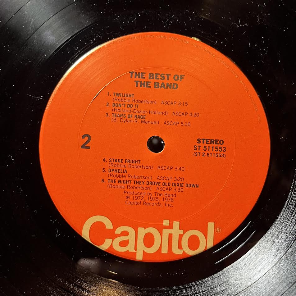 The Best Of The Band (VINYL) | Near Mint (NM or M-) Very Good Plus Plus (VG++) - ROCK / USED *NEAR MINT*