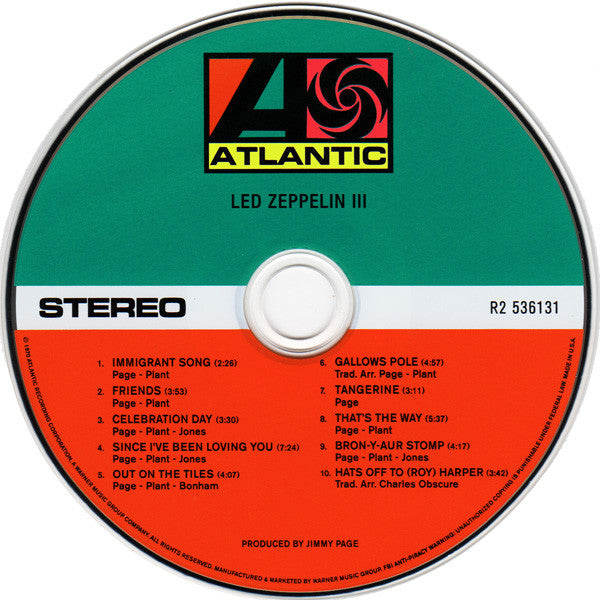 Led Zeppelin III (2xCD) | Near Mint (NM or M-) Near Mint (NM or M-) - ROCK / USED *NEAR MINT*