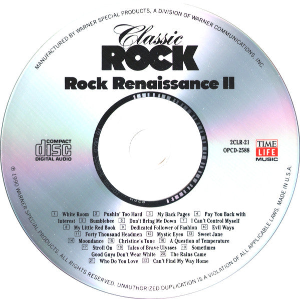 Various - Classic Rock - Rock Renaissance II *CD* | Near Mint (NM) Near Mint (NM) - ROCK / USED *NEAR MINT*