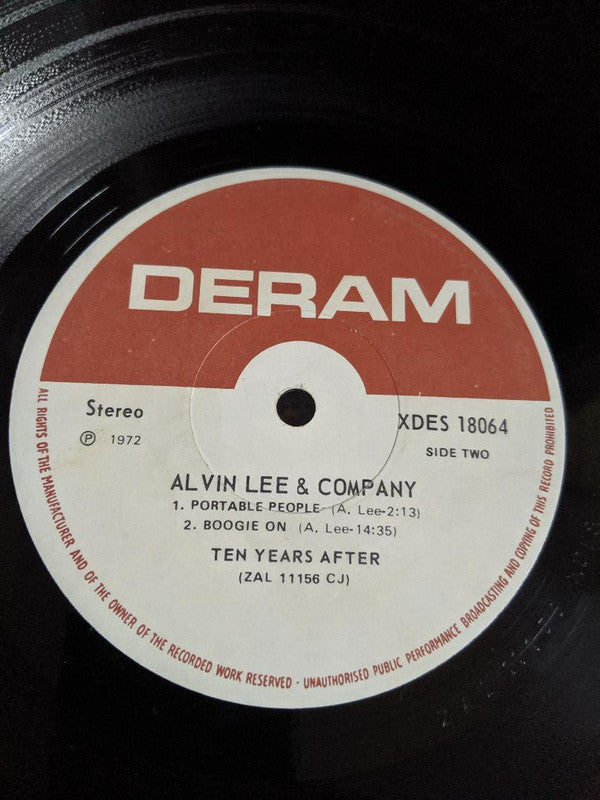 Ten Years After - Alvin Lee & Company *CJ - JACKSONVILLE* | Near Mint (NM) Excellent (EX) - ROCK / USED *NEAR MINT*