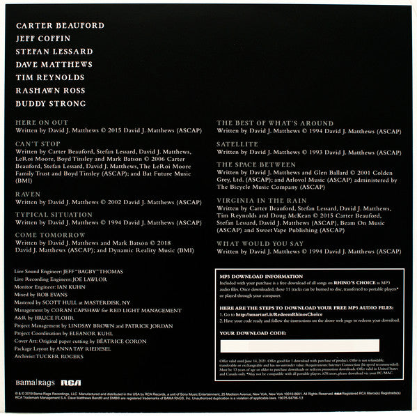Dave Matthews Band - Rhino's Choice *TARGET/ROSE COLOR* | Near Mint (NM) Near Mint (NM) - ALT/INDIE / USED *NEAR MINT*