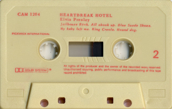 Elvis Presley - Heartbreak Hotel *CASSETTE* | Near Mint (NM) Excellent (EX) - ROCK / USED *NEAR MINT*