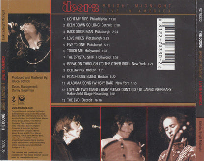 The Doors - Bright Midnight: Live In America (CD) | Mint (M) Mint (M) - ROCK / USED *NEAR MINT*