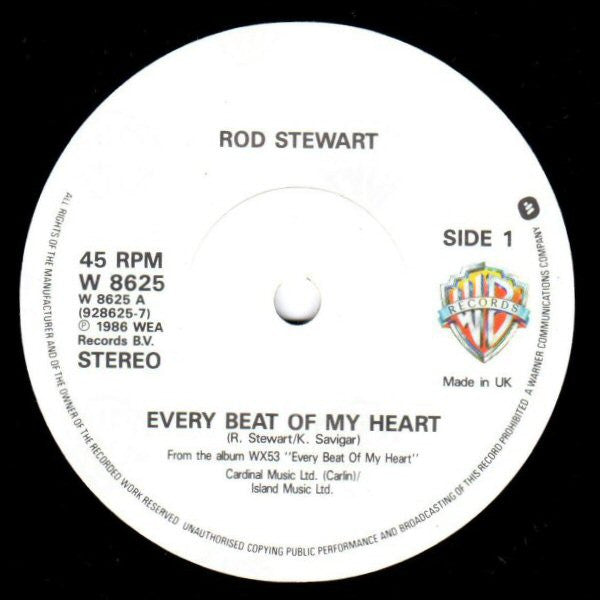 Rod Stewart - Every Beat Of My Heart *7"* | Near Mint (NM) Near Mint (NM) - ROCK / USED *NEAR MINT*
