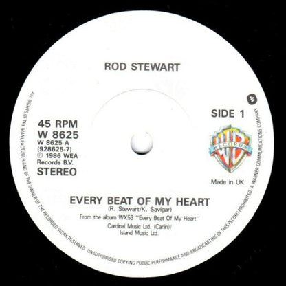Rod Stewart - Every Beat Of My Heart *7"* | Near Mint (NM) Near Mint (NM) - ROCK / USED *NEAR MINT*
