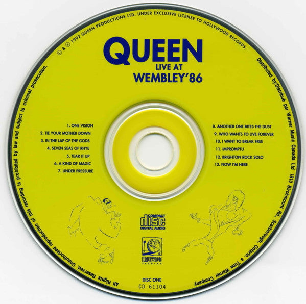 Queen - Live At Wembley '86 (2xCD) | Near Mint (NM) Excellent+ (EX+) - ROCK / USED *NEAR MINT*