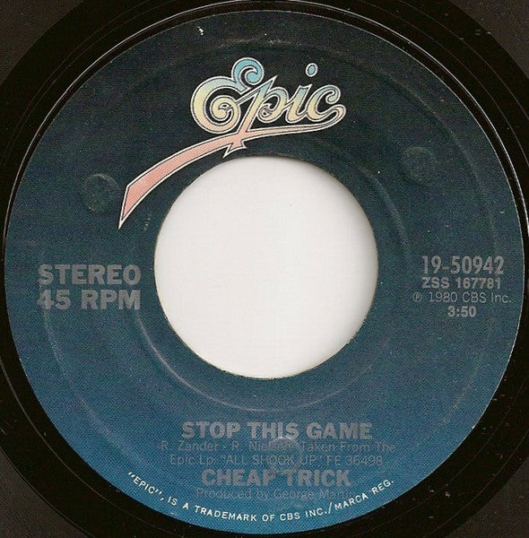 Stop This Game (7" VINYL) | Near Mint (NM) Near Mint (NM) - ROCK / USED *NEAR MINT*