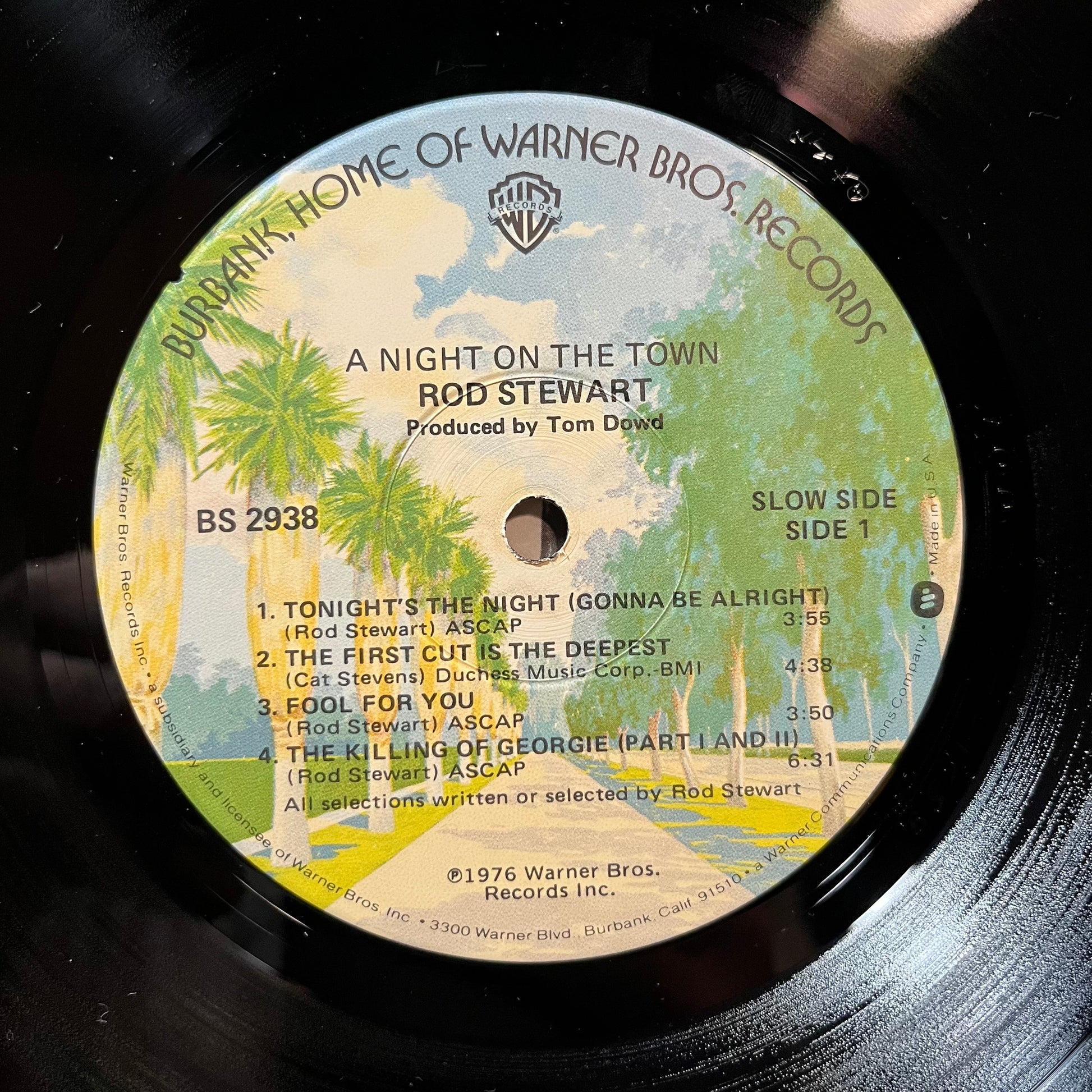 Rod Stewart - A Night On The Town (VINYL LP WARNER BROS. BS 2938 1976) | Near Mint (NM or M-) Excellent (EX) - ROCK / USED *NEAR MINT*