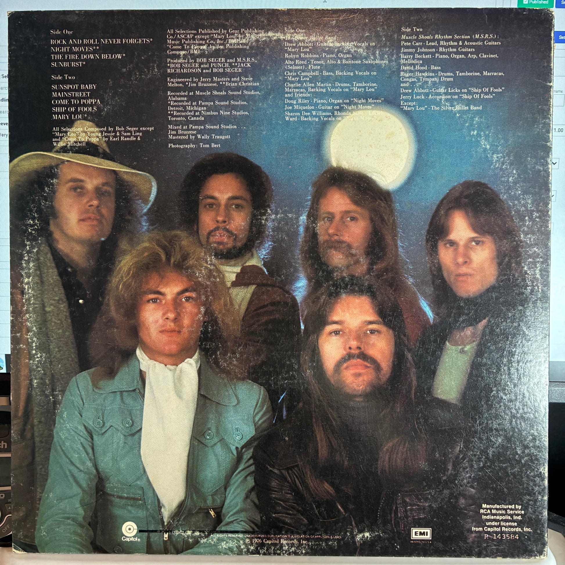 Bob Seger And The Silver Bullet Band - Night Moves (VINYL) | Near Mint (NM or M-) Very Good Plus (VG+) - ROCK / USED *NEAR MINT*