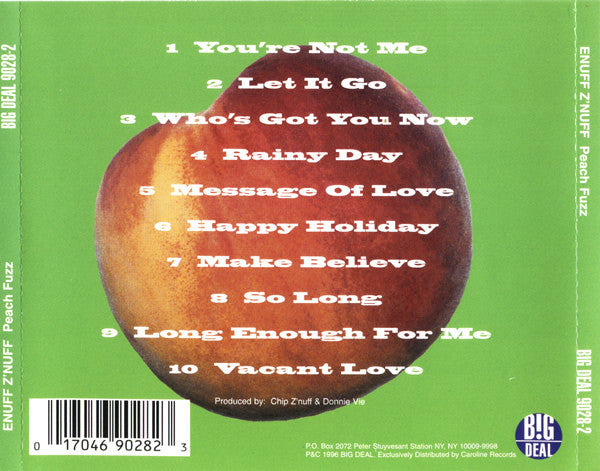 Peach Fuzz (CD) | Near Mint (NM or M-) Near Mint (NM or M-) - ROCK / USED *NEAR MINT*
