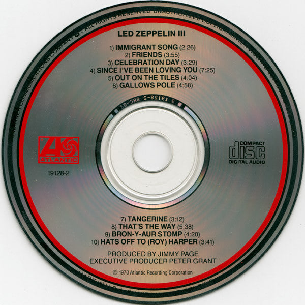 Led Zeppelin III (CD) | Near Mint (NM) Near Mint (NM) - ROCK / USED *NEAR MINT*