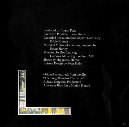 Led Zeppelin - The Soundtrack From The Film "The Song Remains The Same" (2xCD Swan Song ‎– R2 328252) | USED Near Mint (NM or M-) Excellent (EX) - ROCK / USED *NEAR MINT*
