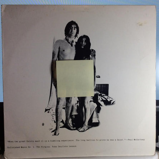 Unfinished Music No. 1: Two Virgins (VINYL) | Near Mint (NM) Excellent+ (EX+) - ROCK / USED *NEAR MINT*