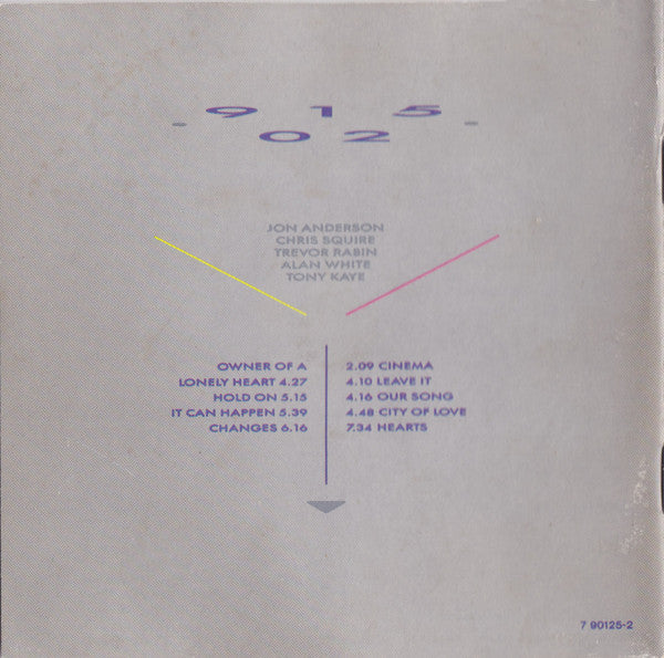 Yes - 90125 | Near Mint (NM) Near Mint (NM) - ROCK / USED *NEAR MINT*