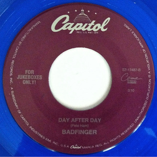 Baby Blue / Day After Day (7" VINYL) | Near Mint (NM) Generic - ROCK / USED *NEAR MINT*