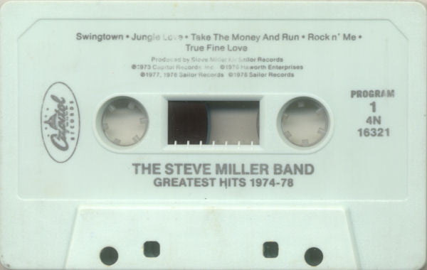 Steve Miller Band - Greatest Hits 1974-78 *CASSETTE* | Near Mint (NM) Near Mint (NM) - ROCK / USED *NEAR MINT*