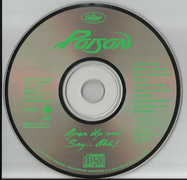 Open Up And Say....Ahh! (CD) | Near Mint (NM) Excellent (EX) - ROCK / USED *NEAR MINT*
